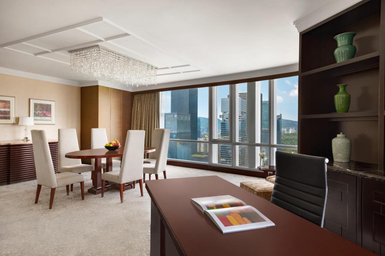 Futian Shangri-La, Shenzhen,Near To Shenzhen Convention&Exhibition Centre, Futian Railway Station Exterior foto
