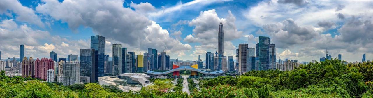 Futian Shangri-La, Shenzhen,Near To Shenzhen Convention&Exhibition Centre, Futian Railway Station Exterior foto